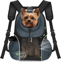 WOYYHO Pet Dog Carrier Backpack - Dark Gray / Large(10-14lbs)