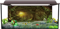72x24 in Forest Terrarium Backdrop Green Tree Reptile Habitat - 24x16in/60x40cm - image 2