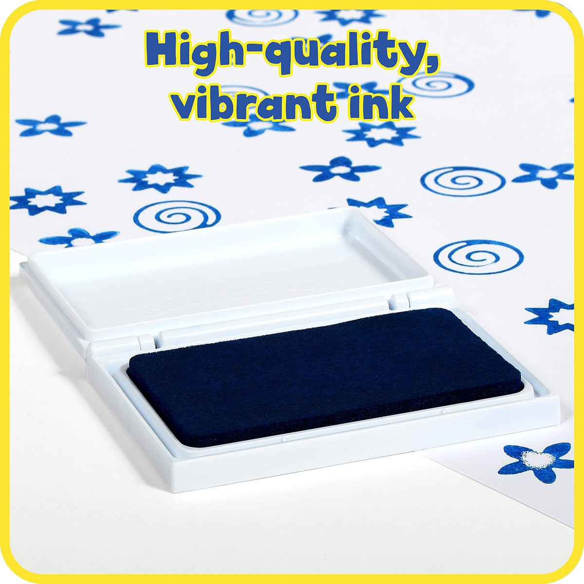 READY 2 LEARN strawberry scented stamp pad for kids with red ink in a plastic flip case - view 8