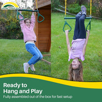 Eastern Jungle Gym Heavy-Duty Ring Trapeze Bar Combo – Fun for Kids & Family - image 4