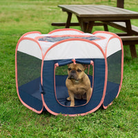 FurHaven Soft-Sided Dog & Cat Playpen - Navy / Small - image 2