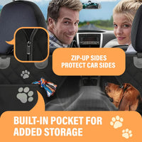 Dog Car Seat Cover for Back Seat - XL / Black - image 3