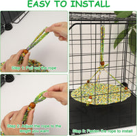 Jspupifip Reptile Hammock Bearded Dragon Accessories Hanging Hammock - image 3