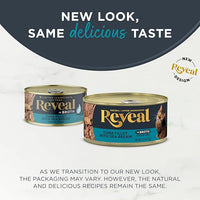 Reveal Natural Wet Cat Food, 24 Count, Grain Free, Limited Ingredient Canned Food for Cats, Tuna with Sea Bream in Broth, 2.47 oz Cans