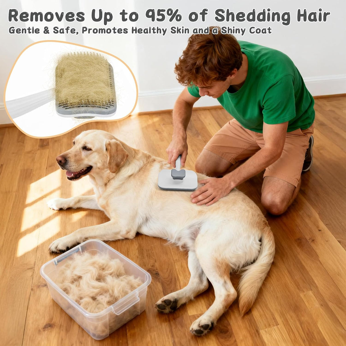 3-Piece Dogs & Cats brush for shedding - image 4