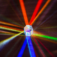 1.2'' Optical Glass RGB Dispersion Prism X-Cube for Physics Teaching - 30mm Hexagonal prism - image 4