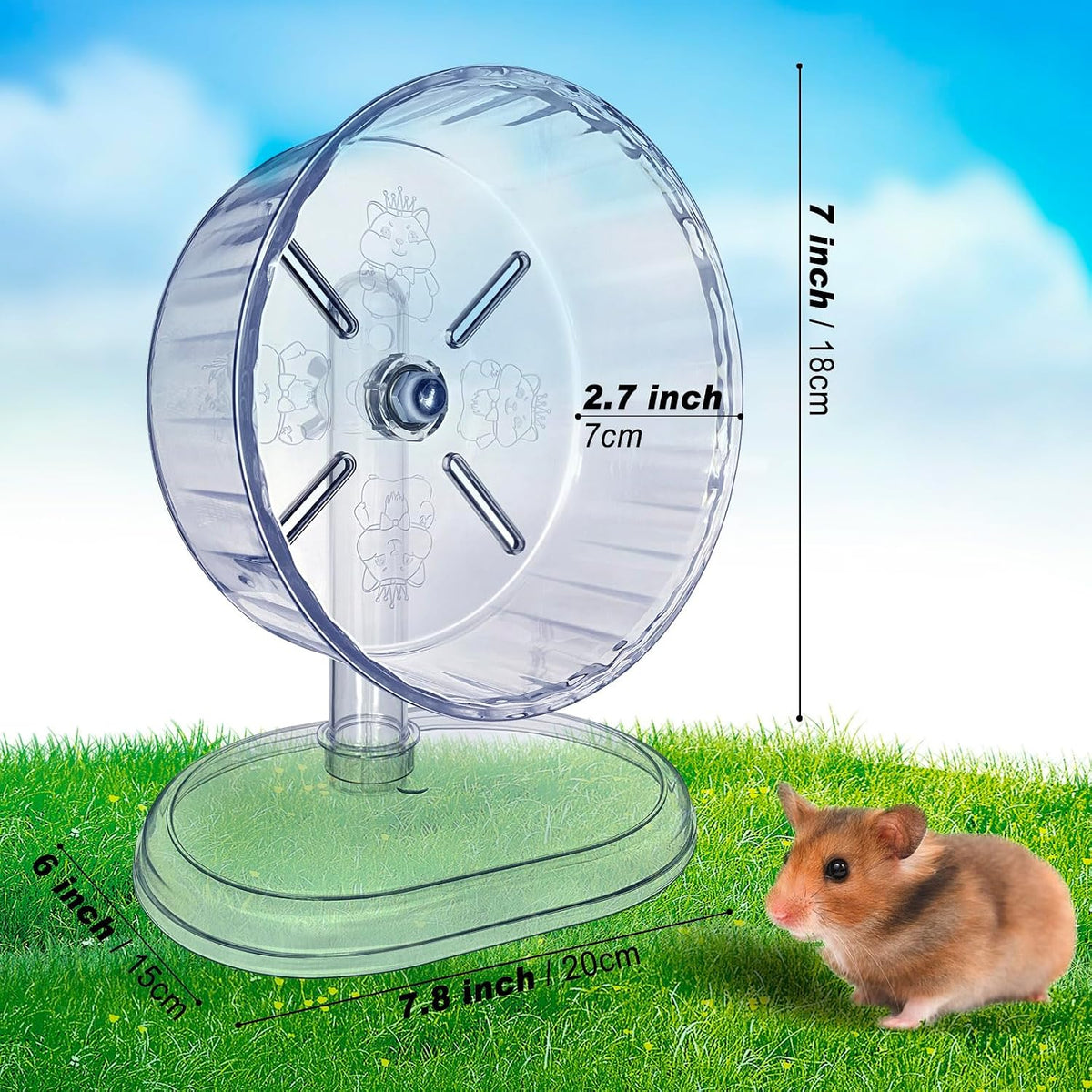 lazYYzal Silent Hamster Wheel - Ф 7 inch / White - image 4