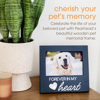 Pearhead Forever Loved Pet Keepsake Photo Frame - Black Forever In My Heart Frame - image 4