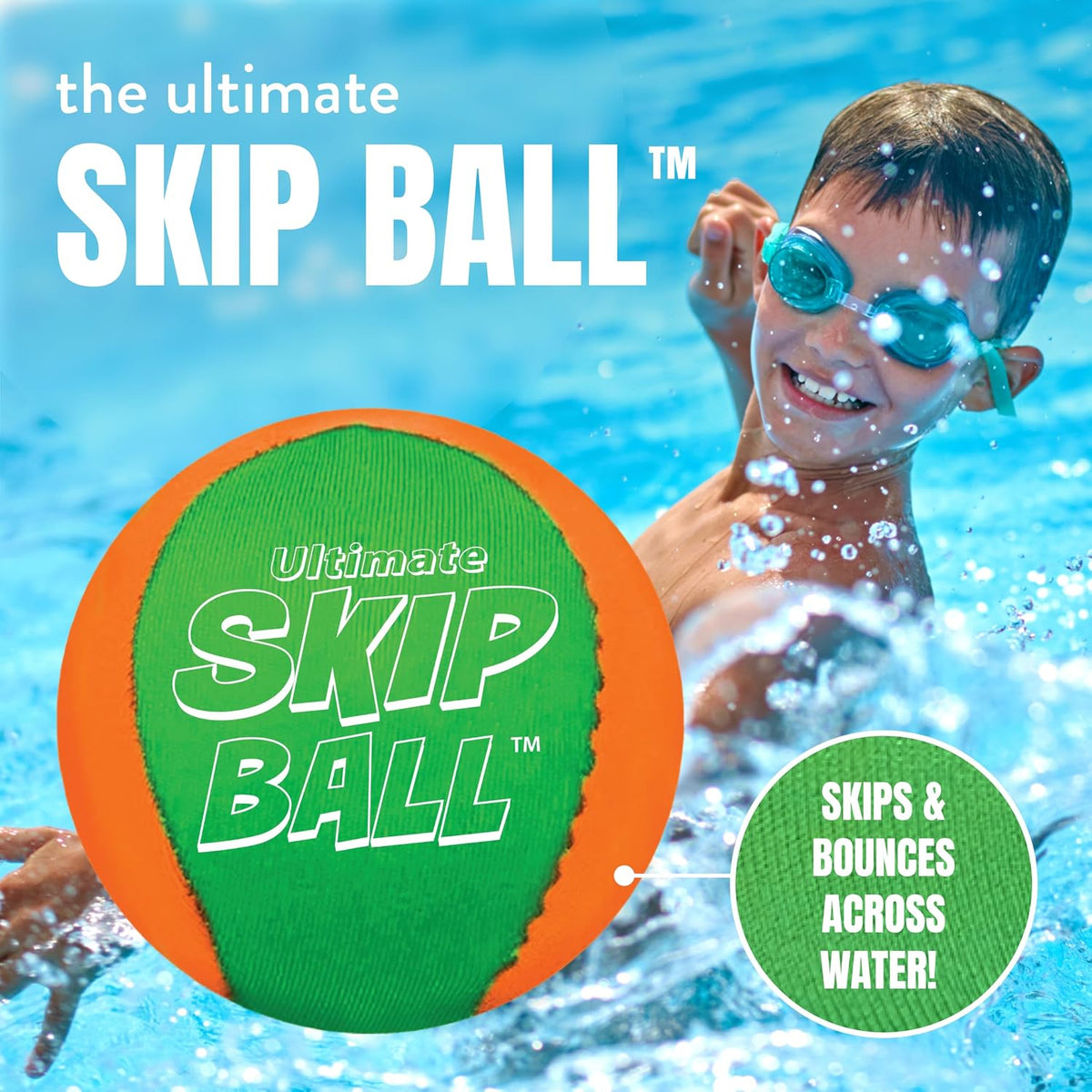 Activ Life The Ultimate Water Skip Balls - 2.2" / Green/Orange - image 2