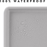 CatGuru Premium Cat Food Mat - 24"L x 14"W / Silver - image 4