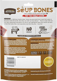 Rachael Ray Nutrish Dog Chews Soup Bones With Real Beef & Barley, 24 Dog Treats