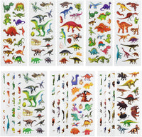 24 Sheets 3D Puffy Stickers for Toddlers Kids Boys Girls – Fun for Kids & Family - Realistic Dinosaur