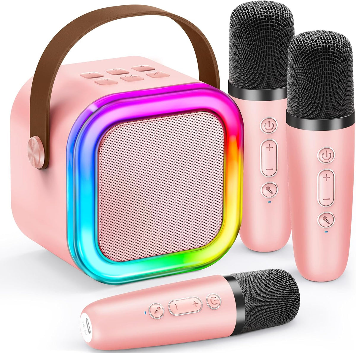 IROO Mini Karaoke Machine for Kids - Rose