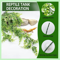 BNOSDM Reptile Vines,Bendable Jungle Climbing Vine,Terrarium Plants Artificial Decor,Tank Decorations Accessories for Bearded Dragons Chameleons Snakes Lizards Hermit Crabs