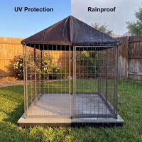 Outdoor Dog Kennel Cover 10'W x 10'L Replacement Covers - Black / 4.5'W x 4.5'L x 1'H - image 2