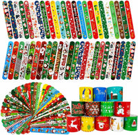 SUNPROUND Halloween slap bracelets with pumpkin, ghost, bat and witch prints