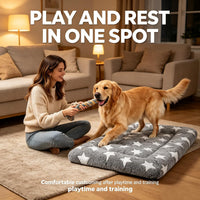 Dog Bed Mat,Reversible & Ultra Soft Kennel Pad-Machine Washable Pet Bed for Dogs & Cats-All-Weather - 35.0" L x 23.0" W x 1.5" Th / Gray - image 2