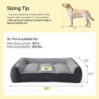 Bedsure SupportMax Extra Thick Orthopedic XL Dog Beds Large Sized Dog – Essentials for Dogs - Black / 45"l X 32"w X 9.5"th - image 3