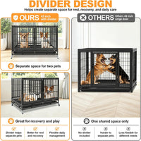 Homey Pet 43" Double Dog Crate - image 3