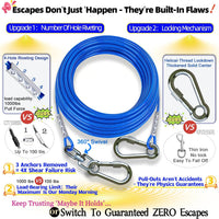 Dog Tie Out Cable and Stake for Camping, 360°Swivel Dog Run - Dog Stake/20ft Cable/200lbs - image 2