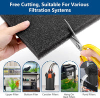 hygger Aquarium Sponge Filter Pad, Filter Media Foam Sponges - 5.9*3.9*1 inch/4pcs - image 4