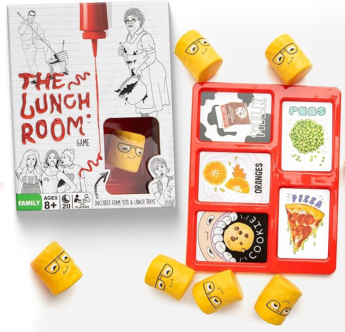 The Lunch Room – Ultimate Family Board & Card Game Hilarious Food Fight with Tater Tots Squishy Toys for Kids & Adults 8+ | Easy-to-Learn Party Game for 3-6 Players-Board Games-BIG FRENCHIES-TinyTreasures Baby Boutique