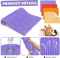 Barydat 8 Pcs Guinea Pig Cage Liner for Guinea Pig Cage Bedding Reusable Rabbit Mat Pad Washable Training Pad Animal Sleeping Bedding Mat