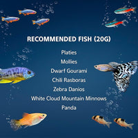 Aqueon 20 Gallon Aquarium Starter Kit with SmartClean Filtration and LED Lighting for Tropical Freshwater Fish