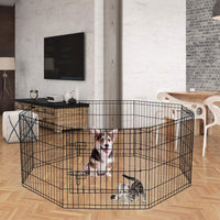 Puppy Pet Playpen 8 Panel 24 Inch Indoor Outdoor Metal Portable - 24"H x 24"W, 8 Panels - image 3
