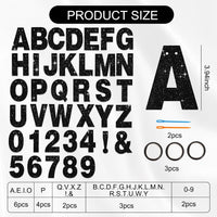 BEISHIDA 116 PCS A-Z DIY Letter Custom Banner Birthday Party Decor – Fun for Kids & Family - Glitter Black - image 2