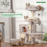 Cat Tree Tower 42'' with Condo, Indoor Scratching Post GCT005SG – Essentials for Cats - Muchroom / 42 inch - image 2