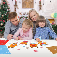 VKPI 4 Butterflies Foam Art Crafts Gift Kit - Reindeers - image 3