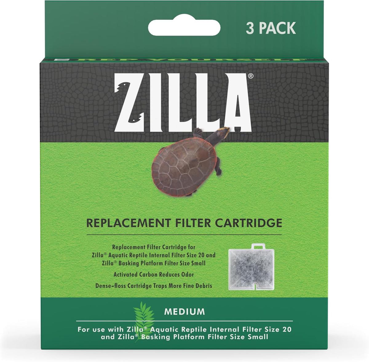 Zilla Reptile Pet Terrarium Water Filter Replacement Cartridge - Medium - image 3