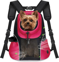 WOYYHO Pet Dog Carrier Backpack - Rethink Pink / Medium(5-9lbs)