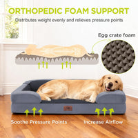Waterproof Orthopedic Dog Bed for Extra Large Sized Dogs – Essentials for Dogs - 30 x 20 x 3 in / Dark Grey - image 2