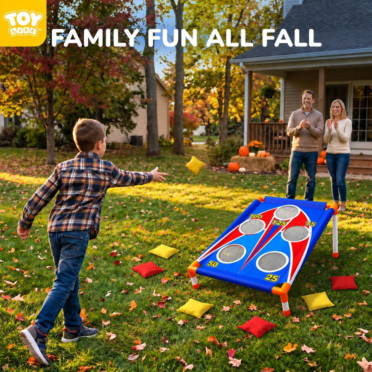 TOY Life Bean Bags Toss Carnival Games, Cornhole - 1-Pack Bean Bag Toss Game - image 2