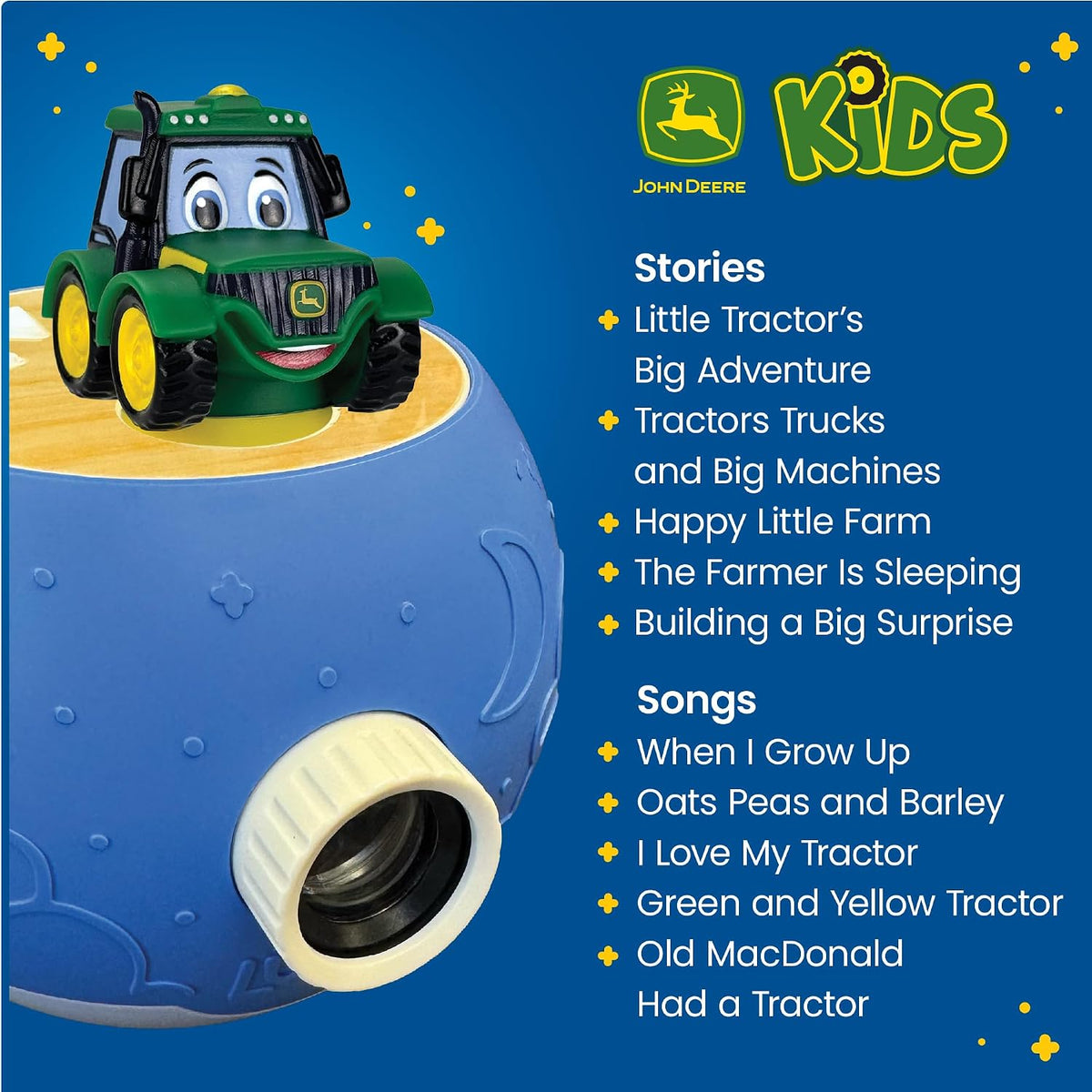 Kids Pink Book Projector, 5 Read Aloud Fairytale Stories - John Deere, Owl & Projector - image 4