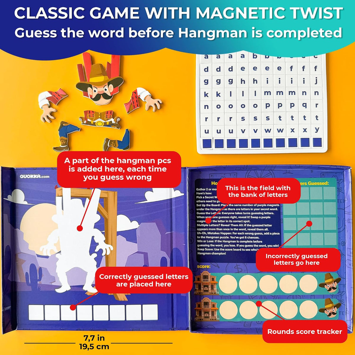 Magnetic Puzzles for Toddlers 3-5 - Hangman Magnetic Puzzles - image 2