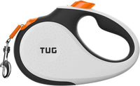 TUG Original Retractable Dog Leash - White/Orange / Tiny