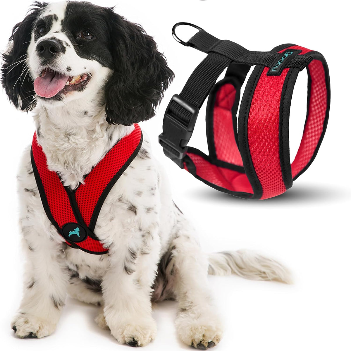 Gooby Comfort X Head-in Dog Harness, Choke-Free - X-Large Chest (20.5-28") / Red