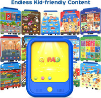Qiaojoy Kids Learning Tablet Educational Learning Pad for Toddlers 2-5 – Fun for Kids & Family - Blue - image 3
