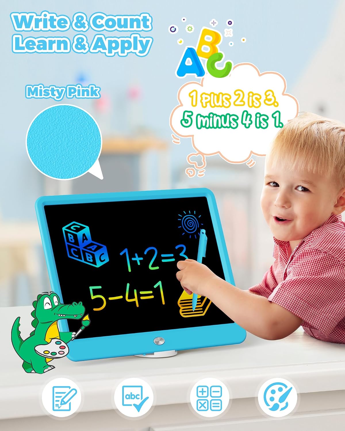 KOKODI 12 Inch LCD Writing Tablet with Anti-Lost Stylus - Blue / 15 inch - image 3