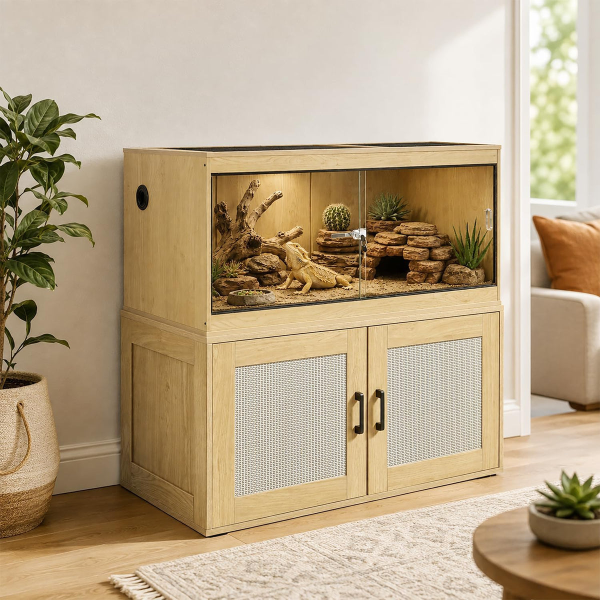unipaws 110 Gallon Reptile Tank for Lizards - Nature / 50 Gallon Tank - image 3