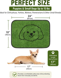 Reusable Puppy Pads, Washable Pee Pads for Dogs 18" x 24" 2 Pack - Polyester / 18"x24"(Pack of 2) - image 2