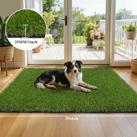 HEBE Fake Grass Turf Rug 20''x30'' - 35"x59" - image 2