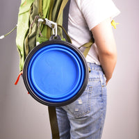 Extra Large Collapsible Dog Bowl, Foldable Travel Water Dish - Extra Large, 102oz / 102oz-Blue - image 4