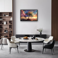 Tree Sunrise Large Wall Art Tree of Life Pictures Foggy Mountain Landscape Wall Starlight Nature Decor Canvas Print Painting Artwork for Bathroom Living Room Bedroom 36L" x 24W"