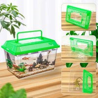 12Pcs Plastic Reptile Terrariums Carrier Cage - L - image 3