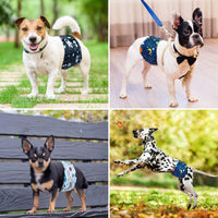 Pet Soft Dog Belly Band, Washable Dogs Belly Bands for Male Dogs - Space / X-Small (NewBorn 7''-8'') - image 4