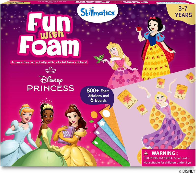 Skillmatics Fun with Foam Sticker Art, Animals, Craft Kit - 1. Disney Princess